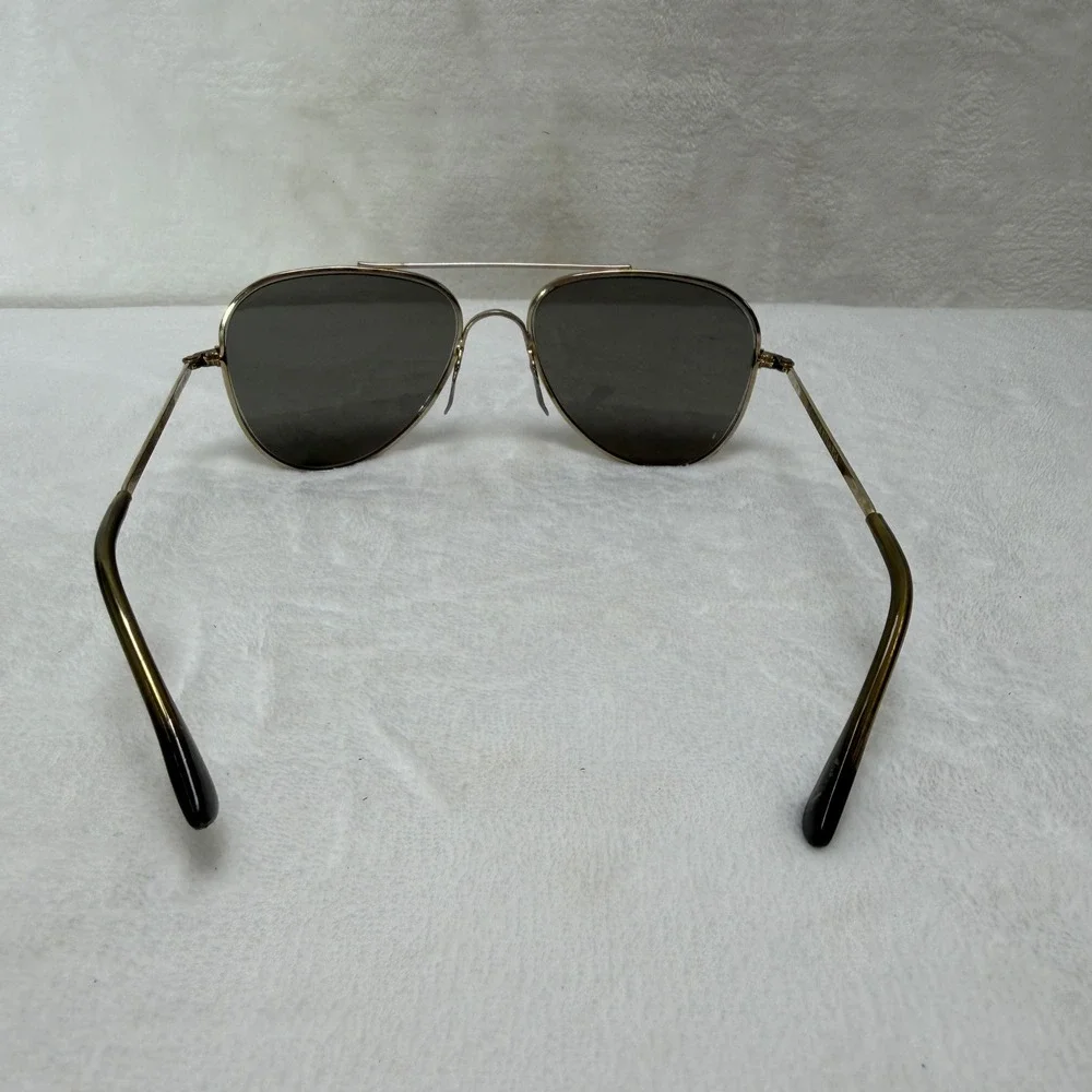 VTG Foster Grant FF77‎ Aviator Sunglasses Gold Metal Frame Gray Lens USA  Mens